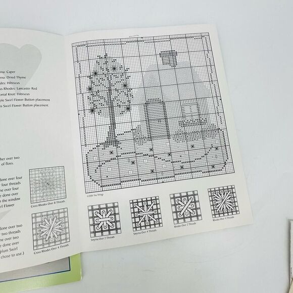 The Trilogy Grateful Hearts / Cottage in the Meadow Cross Stitch Pattern Buttons - Picture 9 of 9